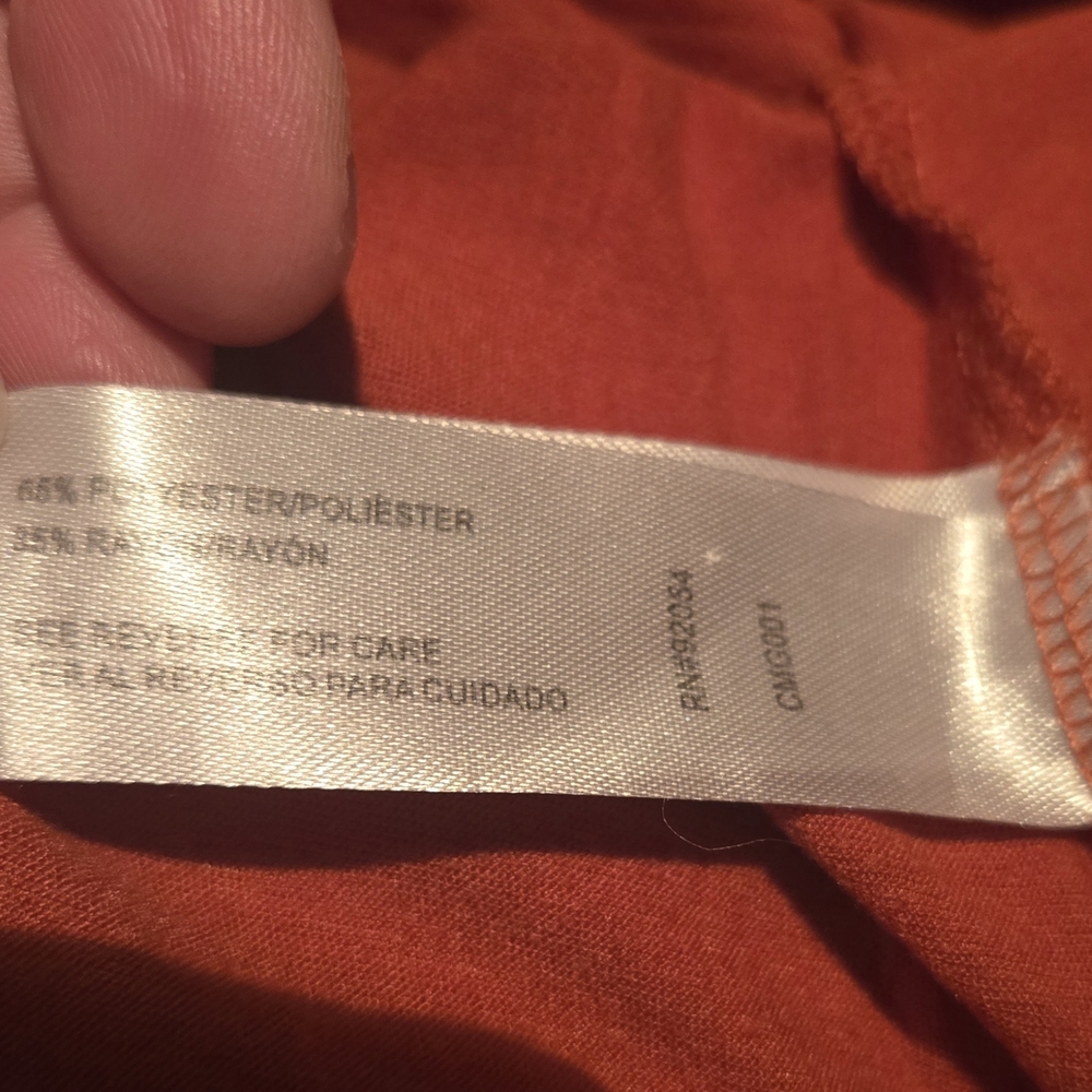 Love Forever Burnt Orange Sleveless Top-XL - Picture 4 of 4